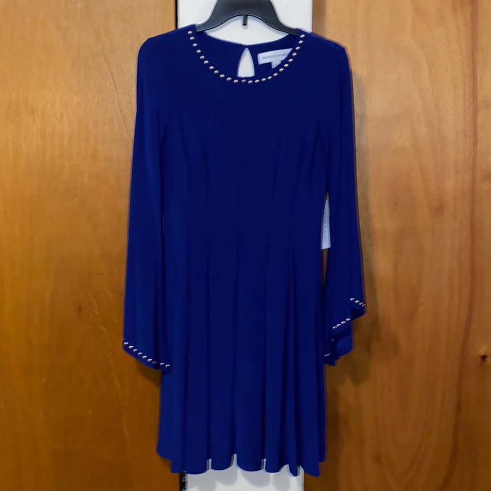 💙NWT Emma & Michele Royal Blue Dress w/bell sleeves